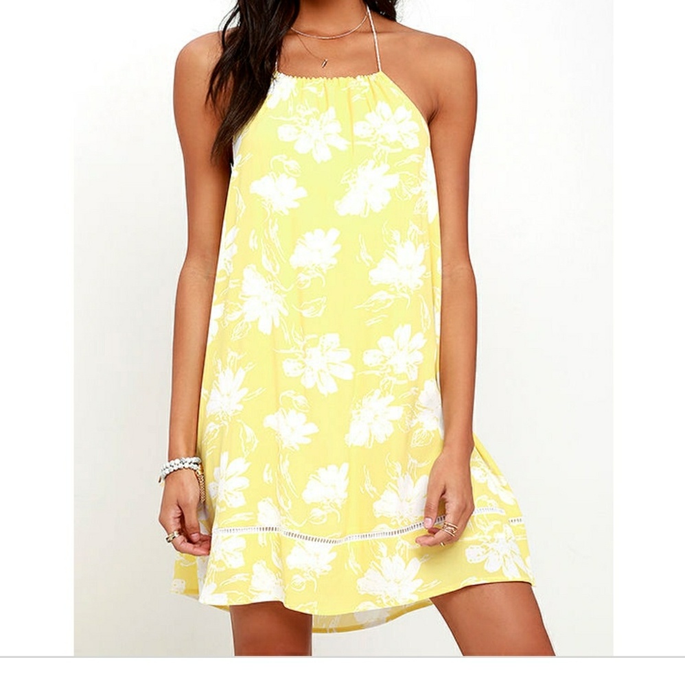 NWT Lulu's Honolulu Bay Floral Print Dress Sz XL